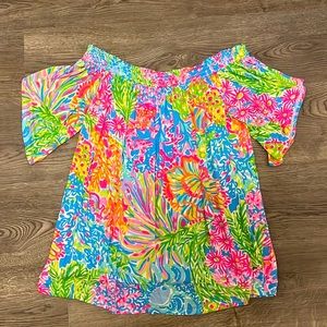 Lilly Pulitzer off the shoulder top